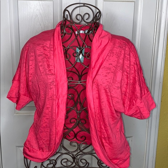 5/$25 Maurices NWT Heathered Pink Cardigan - Picture 1 of 5